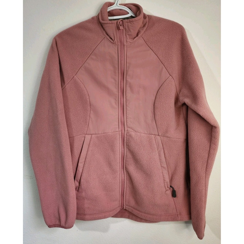 All In Motion Women's PolarTec Fleece Jacket Pink Full‎ Zip Medium M Outdoor